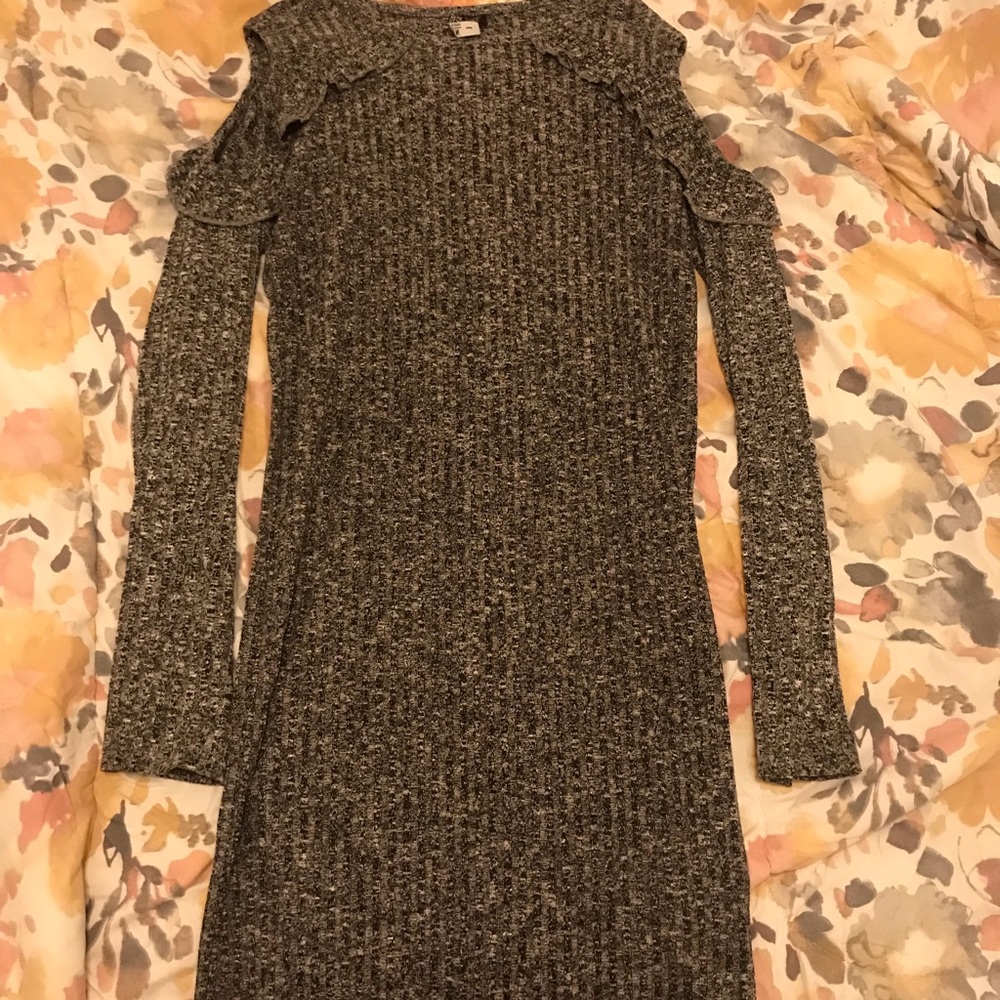 Cotton On Sweater Cold Shoulder Dress Large L